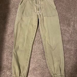 American Eagle Denim Material jogger pants size 4.